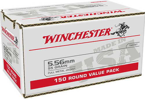 5.56mm Nato 150 Rounds Ammunition Winchester 55 Grain FMJ
